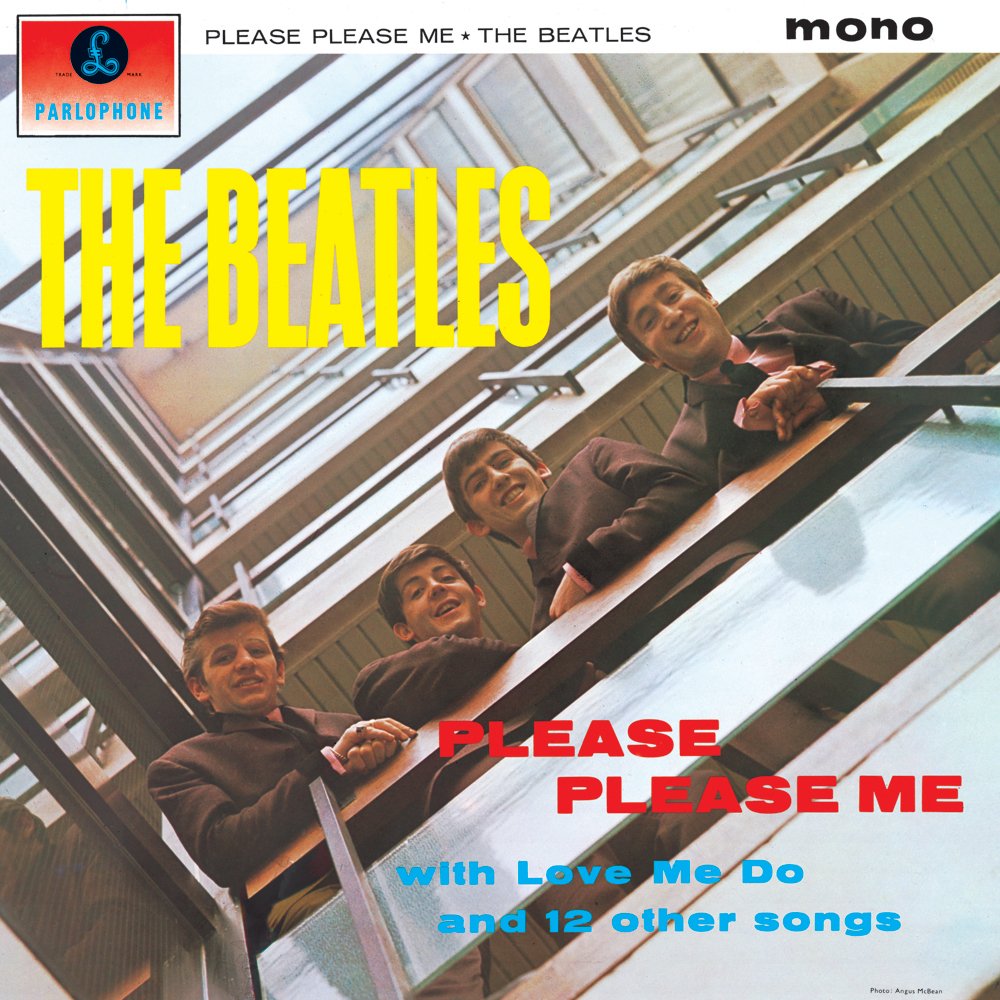 ビートルズのデビューアルバム「Please Please Me」のジャケット画像(1963年)